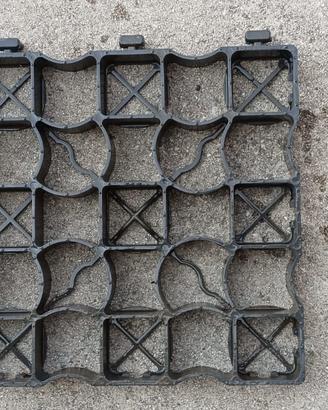 GRIGLIA STABILIZZANTE DRENANTE MODULARE PLASTICA