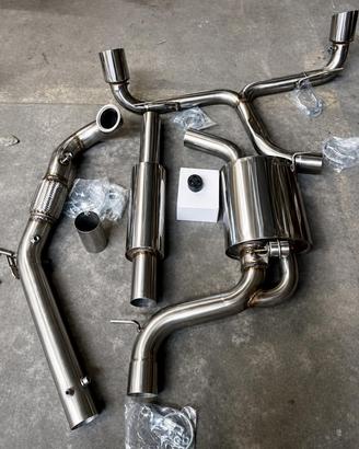Golf GTI 7 7.5 8 8,5 cs scarico 76mm con VALVOLA