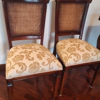 4 sedie legno massello noce