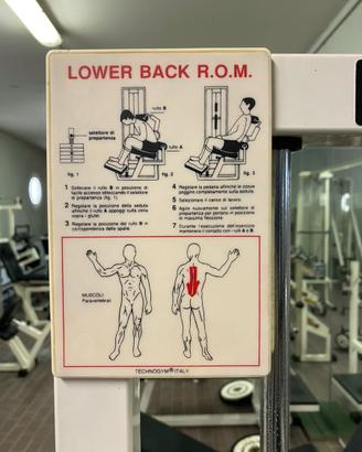 Technogym isotonica Lower Back ROM
