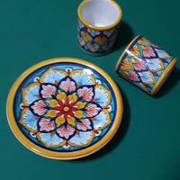 Set Ceramica Deruta dipinta a mano