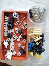 Vecchia antenna tv+materiale elettrico vintage