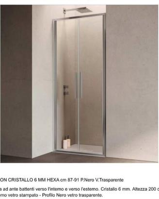 Samo Hexa box doccia saloon misura 87-91 cm