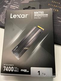 SSD 1 TB Lexar NM790 con dissipatore. PS5