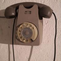 TELEFONO VINTAGE ITALTEL DA PARETE BIGRIGIO