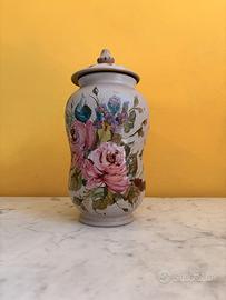 Vaso ceramica con coperchio Albisola SA.VAL