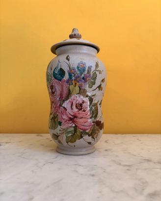 Vaso ceramica con coperchio Albisola SA.VAL