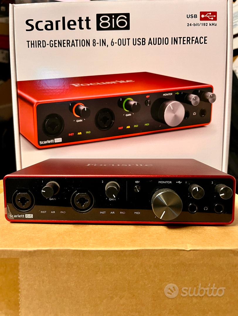 Scheda audio Focusrite Scarlett 8i6 3rd gen Strumenti Musicali In