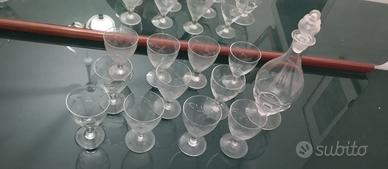 Servizio bicchieri vintage, anni '60