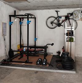 Home gym palestra pesi rack