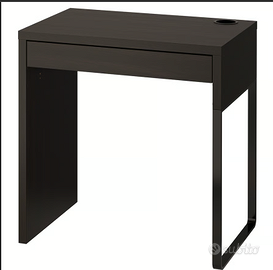 Scrivania IKEA marrone-nero, 73x50 cm