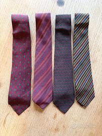 4 Cravatte Yves Saint Laurent originali