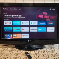  tv LG 32 misura 80x58 con android tv mi stick wif