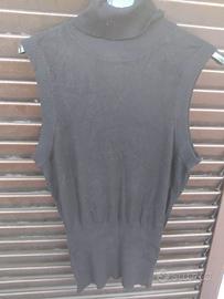 Maglione Smanicato Nero  Dolce vita