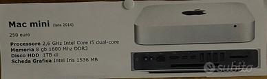 Mac mini late 2014 8gb 1tb