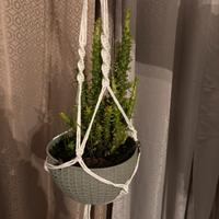 Porta vaso in macrame