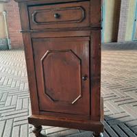 2 Comodini legno con cassetto e antina