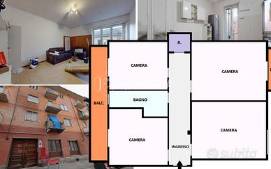 AMPIO QUADRILOCALE LIBERO SUBITO CON CANTINA!