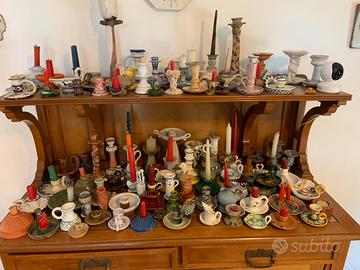Portacandele in ceramica