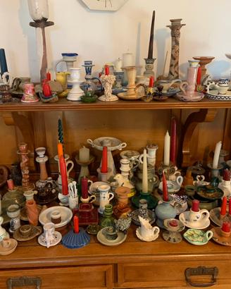 Portacandele in ceramica