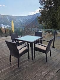 Tavoli e sedie da giardino