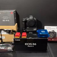 Canon EOS R6 Mark II + Canon BGR10 + SmallRig Cage