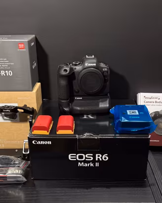 Canon EOS R6 Mark II + Canon BGR10 + SmallRig Cage