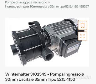 Pompa Winterhalter 3102549 - Pompa Ingresso