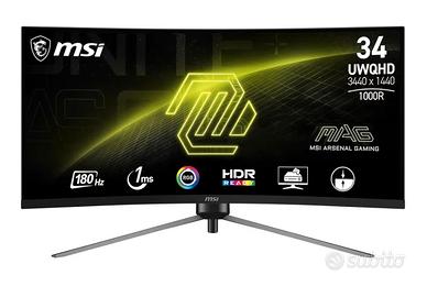 Monitor Gaming Curvo da 34" - MSI MAG 345CQR