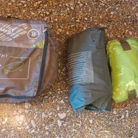 materassino coperta cuscini da campeggio