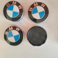 4 tappi coprimozzo bmw originali 