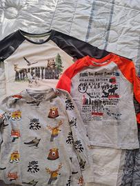 3 t-shirt bambino 6 -7 anni, 122 cm