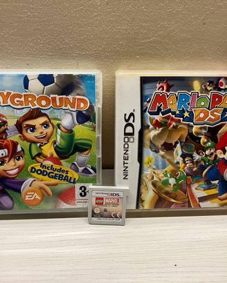 mario party ds, lego marvel e playground