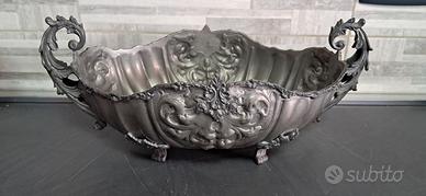 Centrotavola in peltro lavorato a mano  baroc