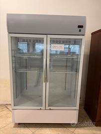 VETRINA FRIGO 2 PORTE CM.122X59 CON MOTORE USATA