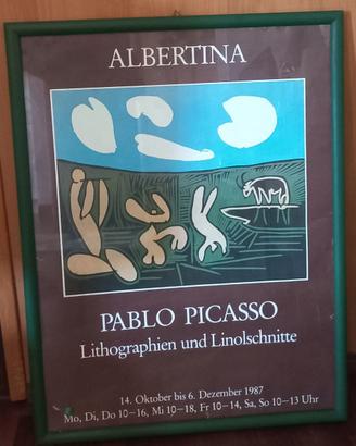 POSTER ORIGINALE MOSTRA PICASSO 1987