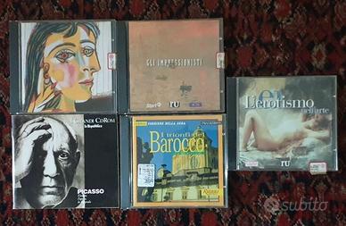 Lotto 4 CD arte Picasso Impressionisti Erotismo