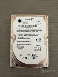 Hard Disk Seagate 40GB 2.5" IDE PATA ST9402115A