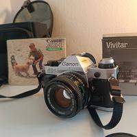 Canon ae-1 program + 50mm 1.8 + vivitar 19mm 