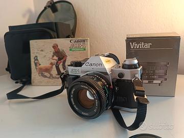 Canon ae-1 program + 50mm 1.8 + vivitar 19mm 