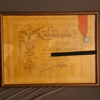 Attestato di "onore al merito "1913/1914