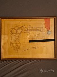 Attestato di "onore al merito "1913/1914