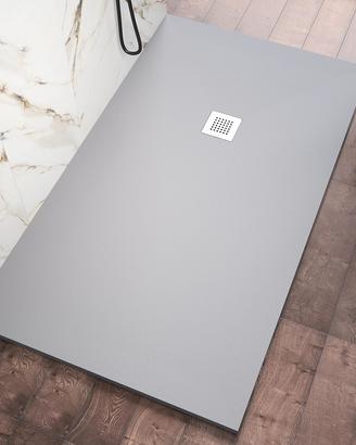Piatto doccia 80x120 in marmoresina, colore Grigio