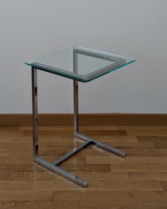 Tavolino metallo e vetro