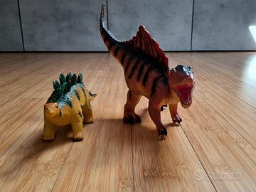 Dinosauri - Stegosauro e Spinosauro in plastica