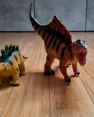 Dinosauri - Stegosauro e Spinosauro in plastica