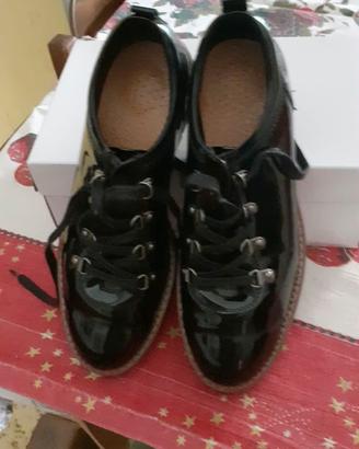 Scarpe stringate lucide Catwalk donna TG 41