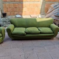 divano con 2 poltrone anni 50