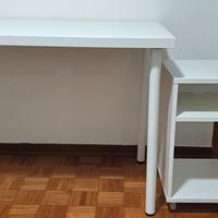 tavolo bianco 100x60 e mobiletto
