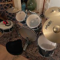Batteria Tamburo T5 + Kit piatti Paiste 101 Brass 